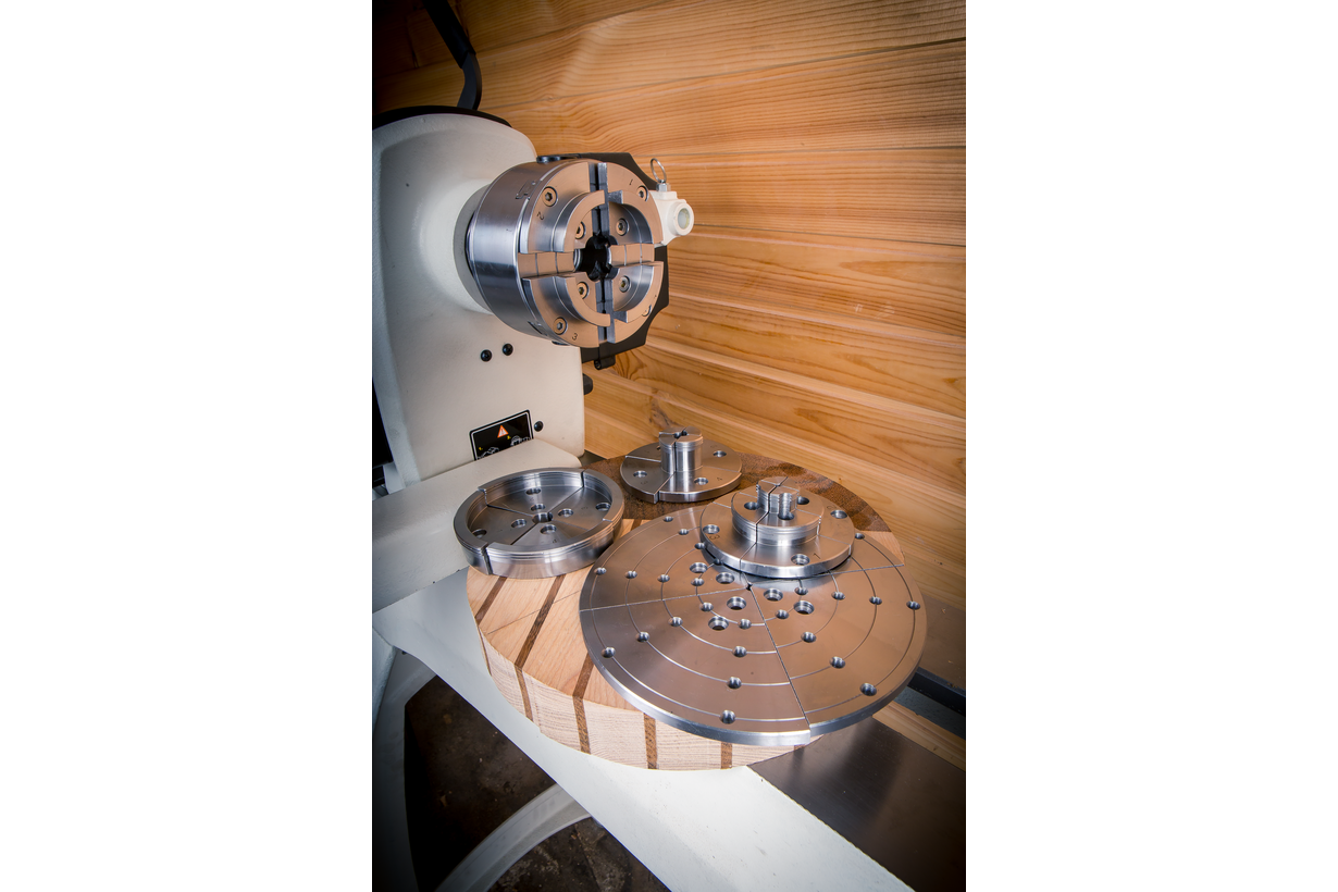 CK-4.5Z/S1 114 мм 4-х кулачковый токарный патрон по дереву в наборе (JET Дисконт) - (Демозал Москва)